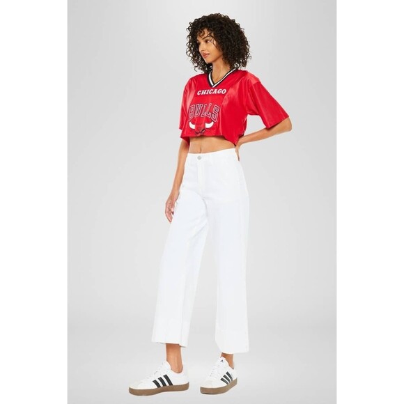 KanCan Stacy High Rise Cropped Wide Leg Jeans - Picture 4 of 4